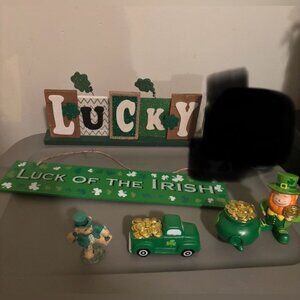 Lot of St. Patrick’s day decor